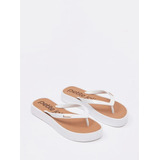 Chinelo Feminino Petite Jolie Com Detalhe Dourado Flatform