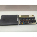 Calculadora Hp 12c Original Com Capa De Couro + Bateria Nova