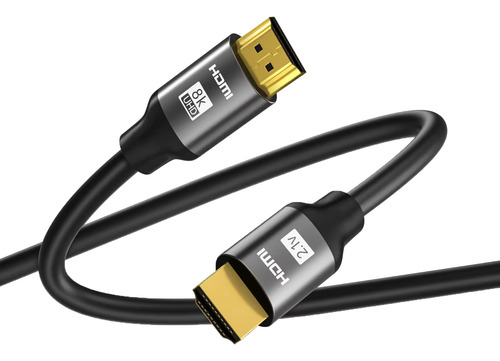 Cabo Hdmi 2.1 3m 8k E 4k 120hz Gold Ultra Hd P Tv Ps5 Xbox