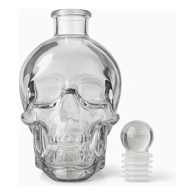 Licorera Cristal Cráneo Calavera Botella Decantador 400ml | MercadoLibre