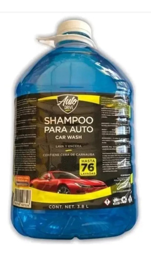  Shampoo Para Auto Car Wash Lava Y Encera 76 Lavadas 3.8ltrs