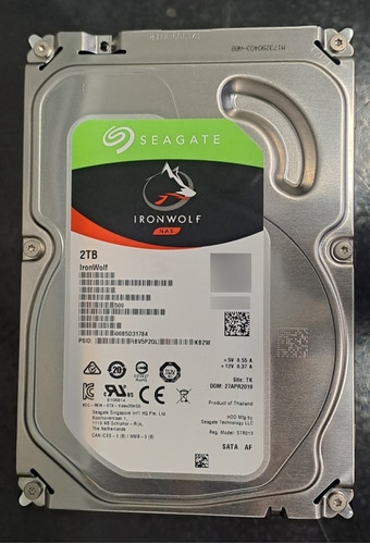 Disco Rigido Hdd Ironwolf 2tb 3.5 Nas/raid/bkp/storage