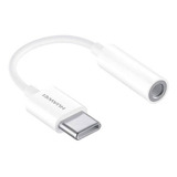 Adaptador Audífonos Tipo C A Jack 3.5mm Huawei Cm20 Blanco