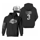 Kit Sudadera + Gorra Sublimada Lakers Anthony Lakers Silver