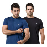 Kit 2 Camisa Camiseta Dry Fit Uvb Academia Corrida Masculina