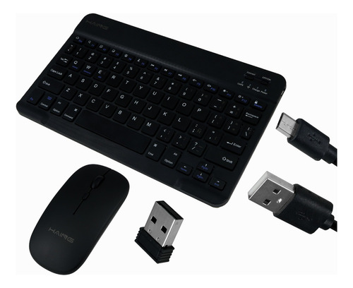 Kit Teclado Mouse Bluetooth Para iPhone Android Inalámbrico