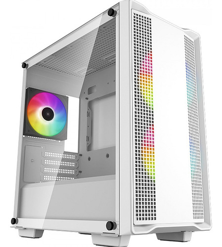 Gabinete Gamer Deepcool Mid Tower Atx Cc360 Branco 3 Fans