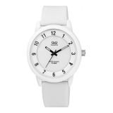 Reloj  Unisex Q&q Sumergible Fashion Vr52j003y Blanco