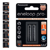 12 Pilhas Recarregaveis Eneloop Pro Aaa 3a Panasonic 6 Cart