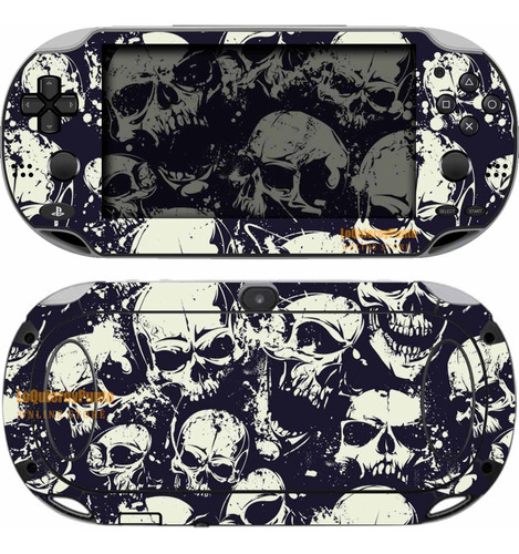 Skin Y Calco Terroríficos Para Consola Ps Vita Slim Y Fat