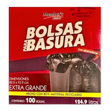 Bolsas De Basura Extra Grande 100piezas Con Amarradera Mc