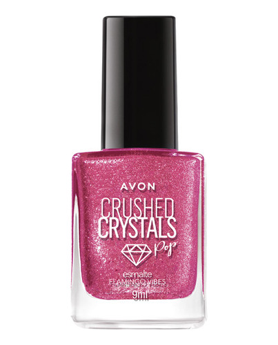 Avon Esmalte Crushed Crystals Pop Flamingo Vibes - 9ml