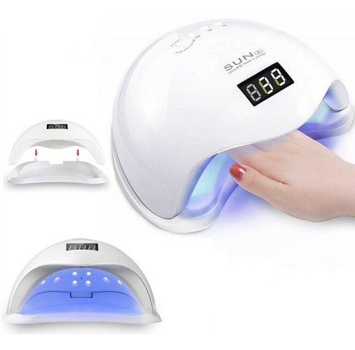 Lampara Uv-led Uñas Gel Profesional 48 Watts Secado Rapido 