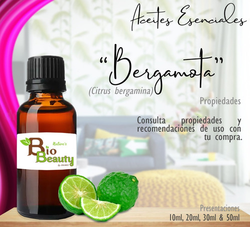 Aceite Esencial Bergamota 10ml Aromaterapia