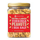 Cacahuetes Virginia Extra Grandes Sal,de Mar 978g Importados