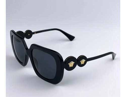 Lentes De Sol Versace Negro De Dama Ve4434 Gb1/87 Original