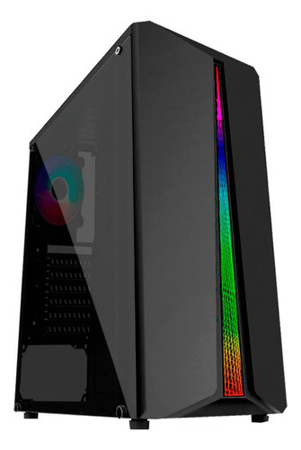 Gabinete Gamer Com Led Rgb Usb 3.0 Lateral Acrílico Pixxo 