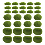Z Rocas Con Musgo Verde Artificial Para Decoración, 30