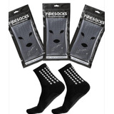 Media Antideslizante Pack X 3 Negro Foxsocks Original 