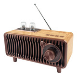 Cyboris Altavoz Bluetooth Retro, Radio Vintage De Madera Nat