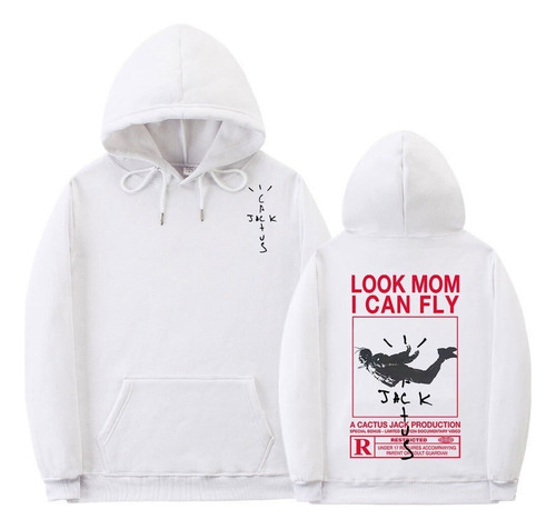 Sudaderas Con Capucha Travis Scott Look Mom I Can Fly Letter