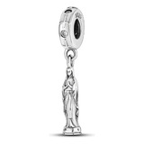 Charm Virgen Majestuosa En Plata 925 Silver Heart