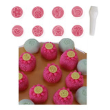 Kit 8 Carimbos Para Doces Jardim Encantado Rosa Bb Bluestar