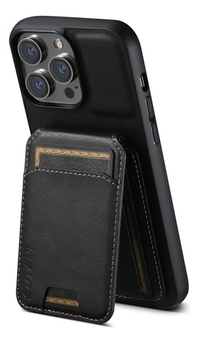 Capa De Telefone Carteira Com Slot Vertical Para iPhone