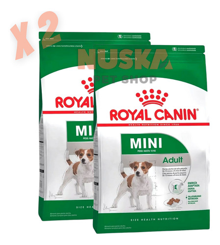 Royal Canin Mini Adult 7.5 Kg X 2 Unidades Perro Pequeño