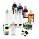 Bulk Ink P/ Epson Tx620 Tx560 T42w +4 Frascos Tinta + Brinde