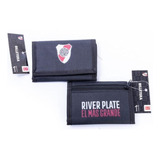 Billetera Club Futbol Con Abrojo Boca River Licencia Oficial