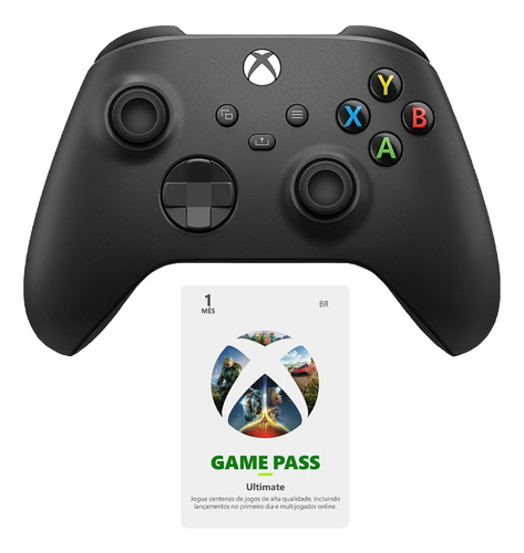 Controle Sem Fio Xbox Series + Game Pass Ultimate 1 Mês