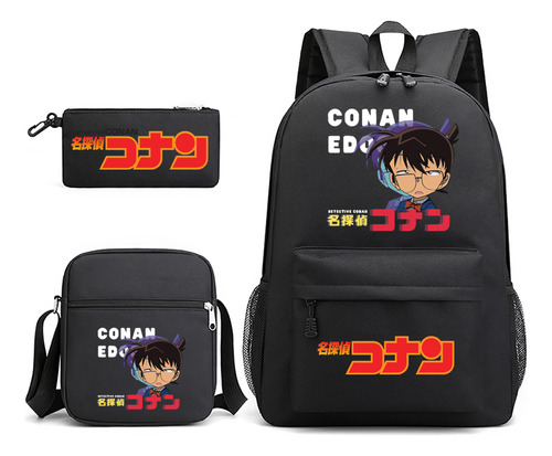 Mochila Escolar Estampada Detective Conan Detective Kenan De