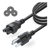 Cable De Poder Alimentación Trébol 1.5 Mts Pc 10a 250v