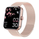 Diabetes Glucosa Test No Invasivo Smart Watch Acero Rosa!!!!