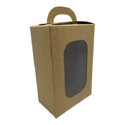 25 Cajas Con Ventana Dulceros Aguinaldos Con Asa 11x6.4x14cm | MercadoLibre