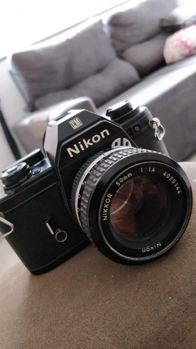 Camera Manual Nikon Em Com Lente Ais 50mm F1.4