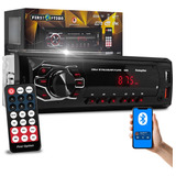 Rádio Mp3 Som Automotivo Bluetooth Universal 1 Din Usb Aux