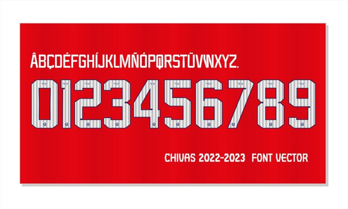 Tipografía Chivas Font Vector 2022-2023 Archivo Ttf, Eps