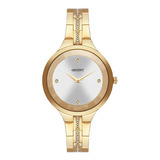 Relógio Orient Eternal Feminino Clássico - Fgss0182 S1kx Cor Da Correia Dourado Cor Do Bisel Dourado