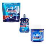 Kit Finish Detergentes Pó + Detergente Tablete + Secante 