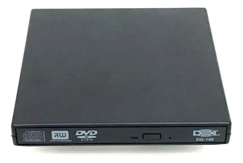 Gravador De Dvd Cd Externo Usb Slim Ultra Portatil Novo