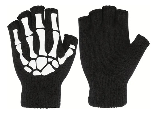 Guantes Unisex De Medio Dedo Con Luminosidad 