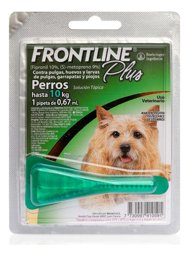 Frontline Plus Pipeta Perros 2-10 Kg (pulgas, Garrapatas)