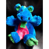 Dragon Titere Azul Peluche Juguete Usado