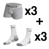 Md - Pack X3 Boxer Stone Surtidos + Deportivas X3 Stone