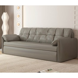 Sofa Cama 120cm Cuero Sintetico Base De Fierro Almacenable