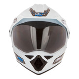 Capacete Motocross Liberty Mx Pro Vision Pro Tork Branco Desenho Solid Tamanho Do Capacete 60