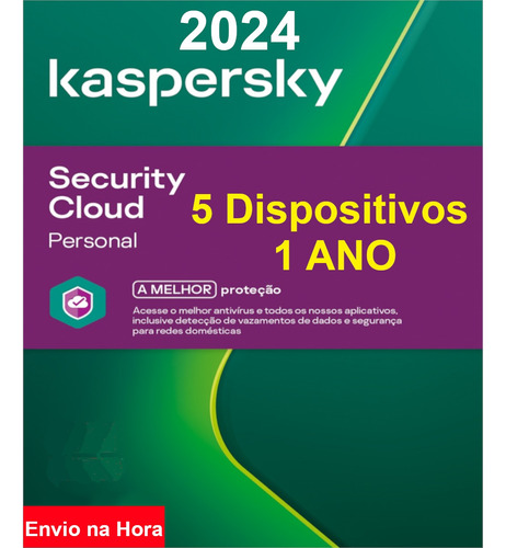 Kaspersky Security Cloud Personal - 5 Dispositivos - 1 Ano 