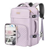 Mochila De Viaje Deego 6095 Mujer Para Laptop De 15.6 Pulgadas Aprobado Por Avión 10kg Color Violeta